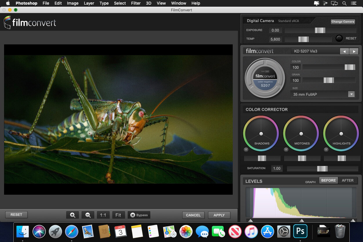 FilmConvert Pro for Adobe Photoshop 1.07 screenshot