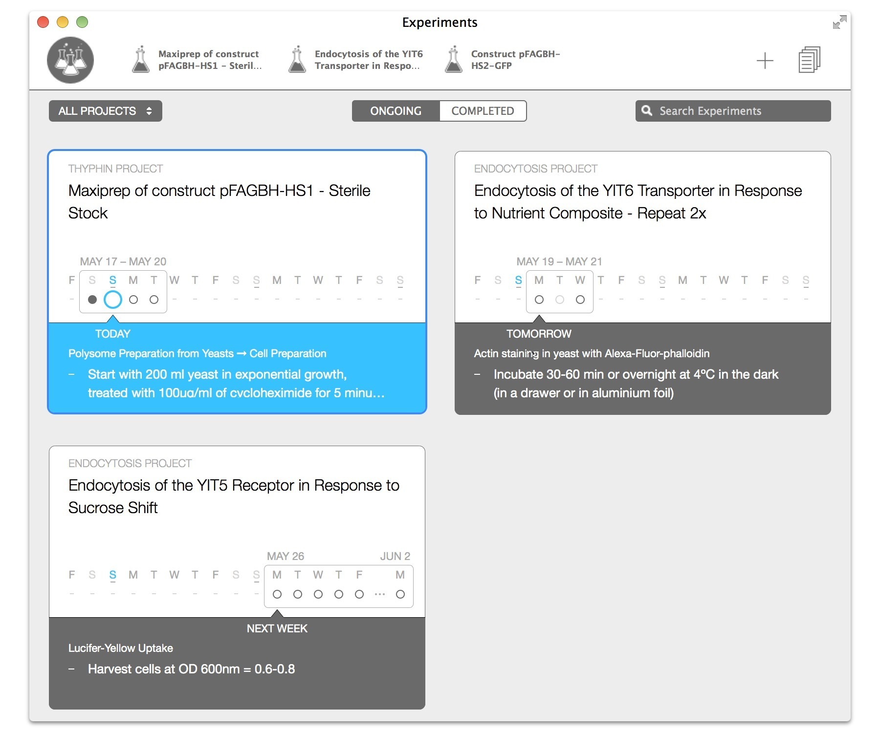 Findings 2.0.3 – Lab notebook app for scientists. screenshot