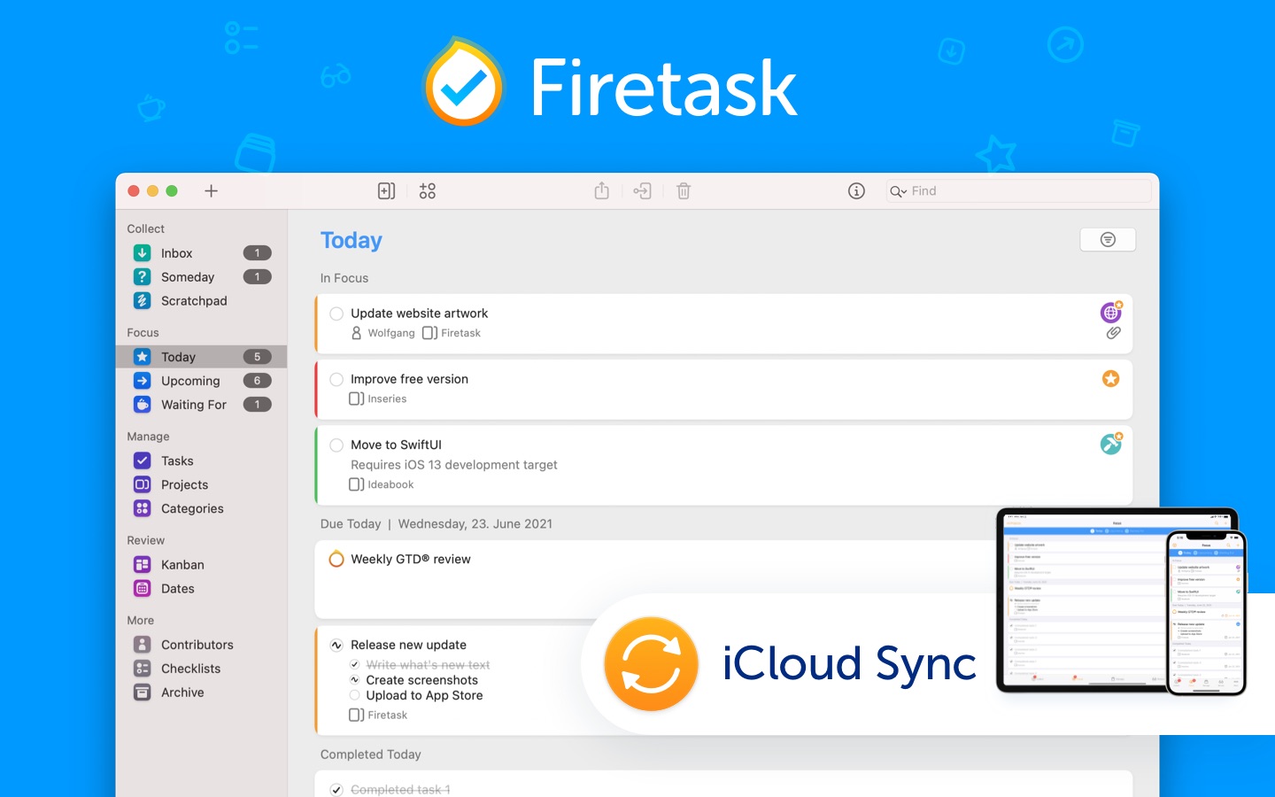 Firetask 4.8.1 screenshot