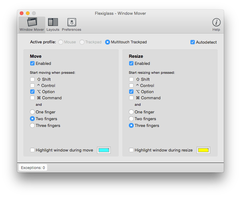 Flexiglass 1.7 – Window manager. screenshot