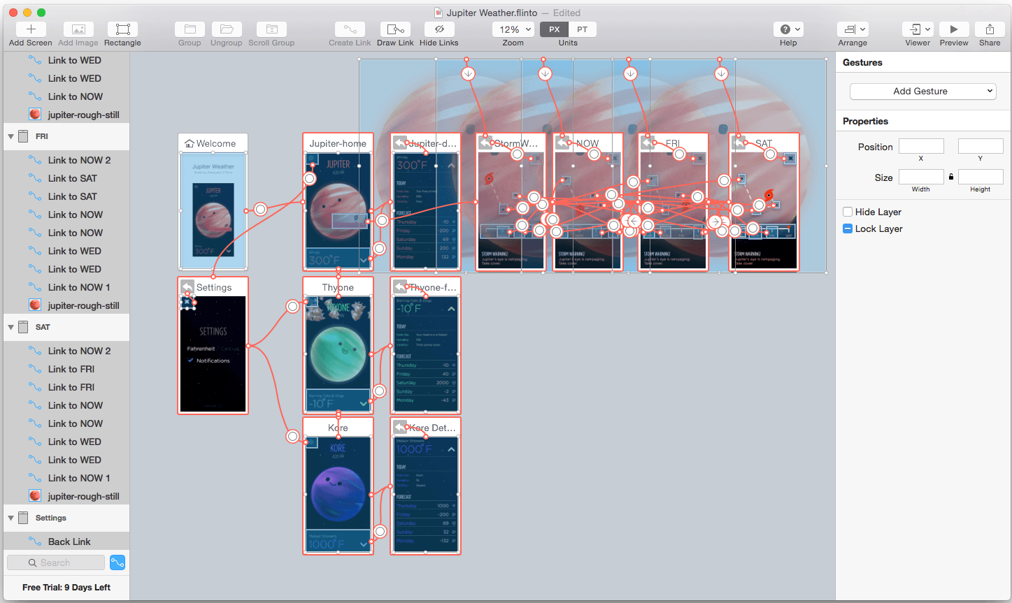 Flinto 25.2 – Comprehensive prototyping. screenshot