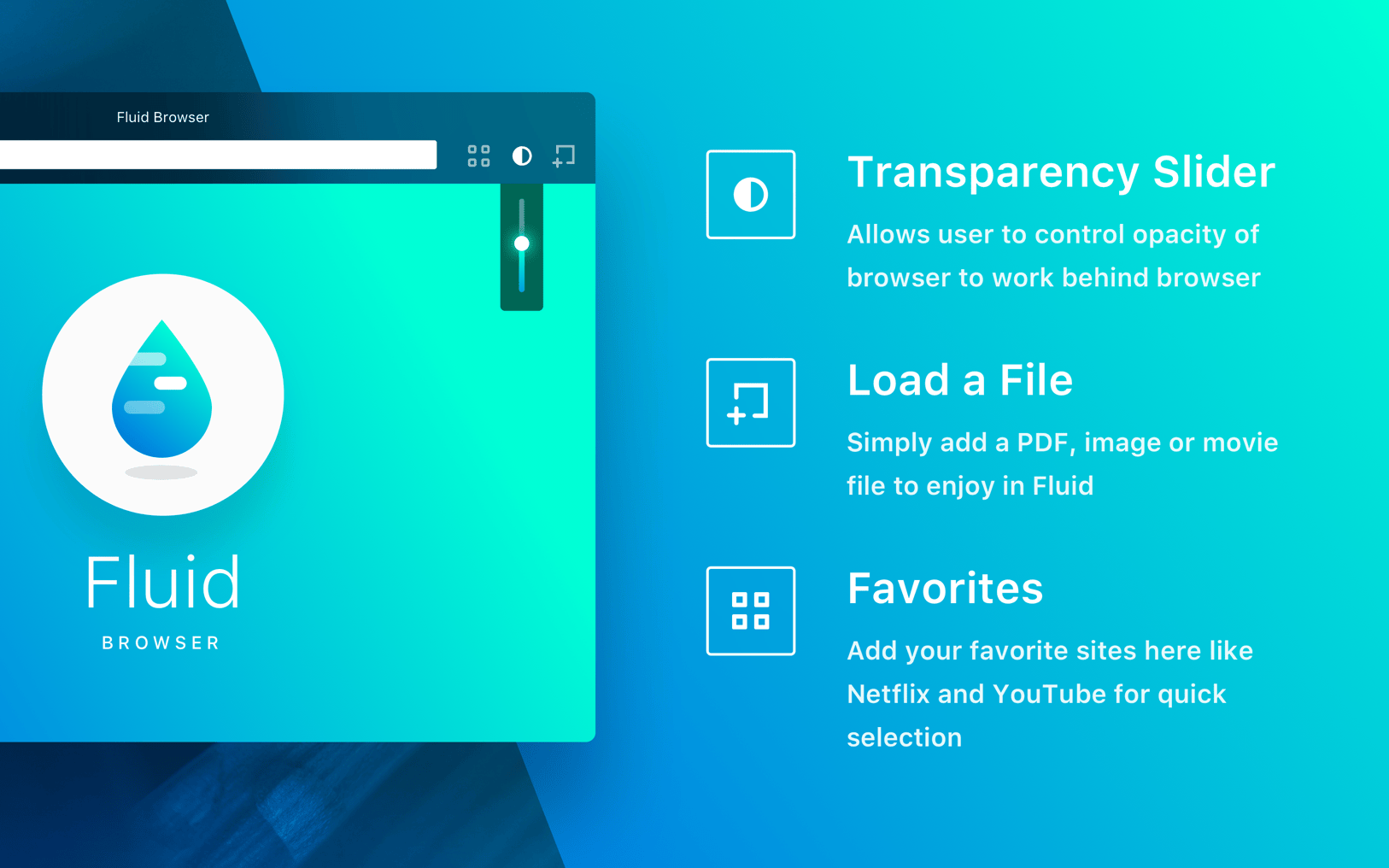Fluid Browser 1.6 screenshot