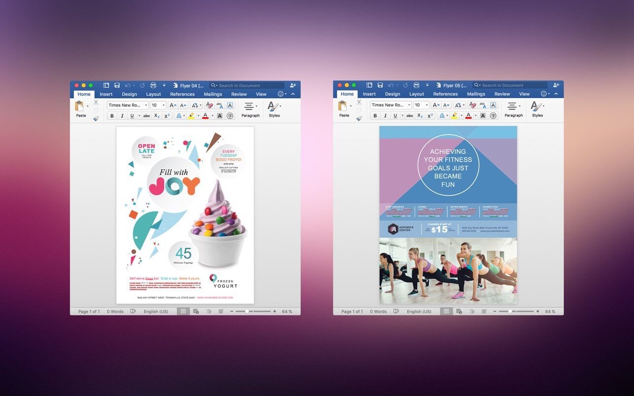 Flyer Design – Flyer Templates for Word 1.0 screenshot