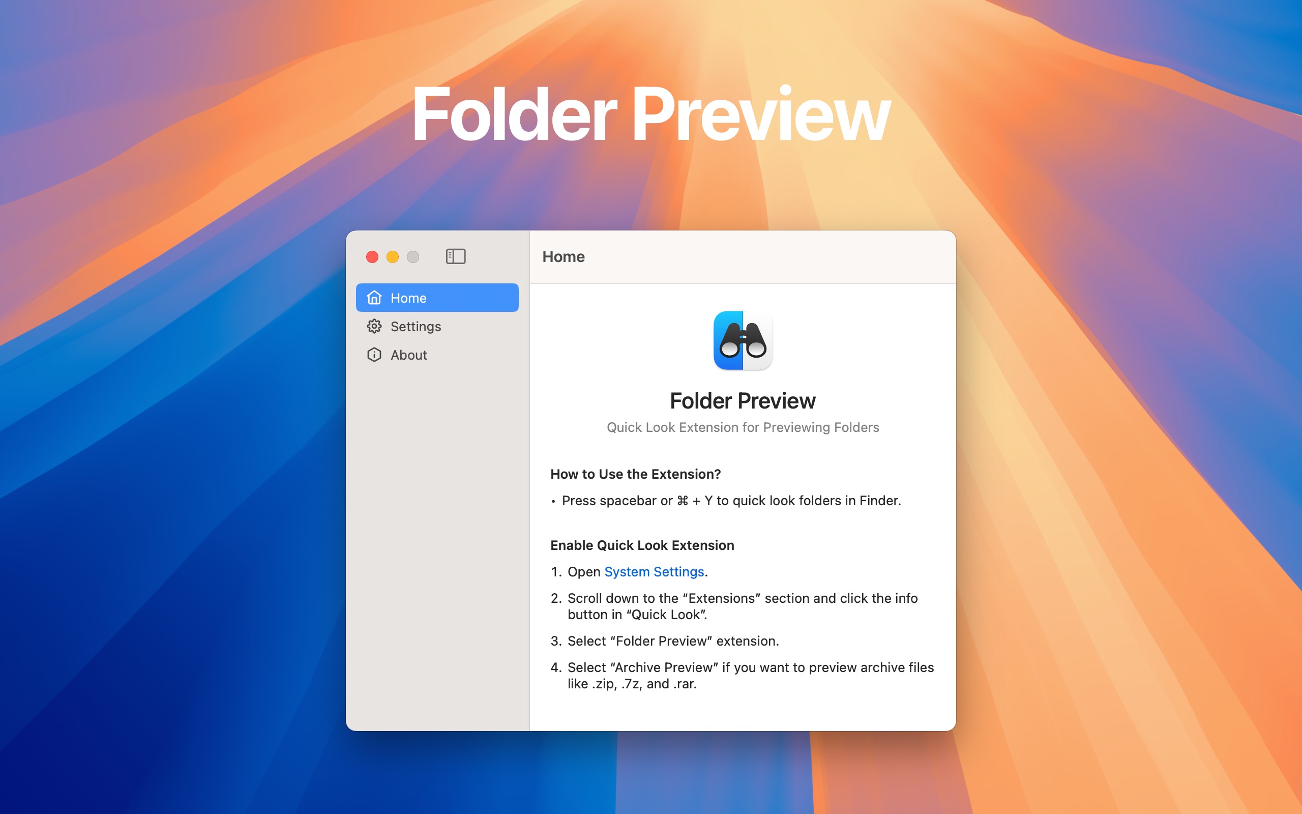 Folder Preview 1.9.0 screenshot
