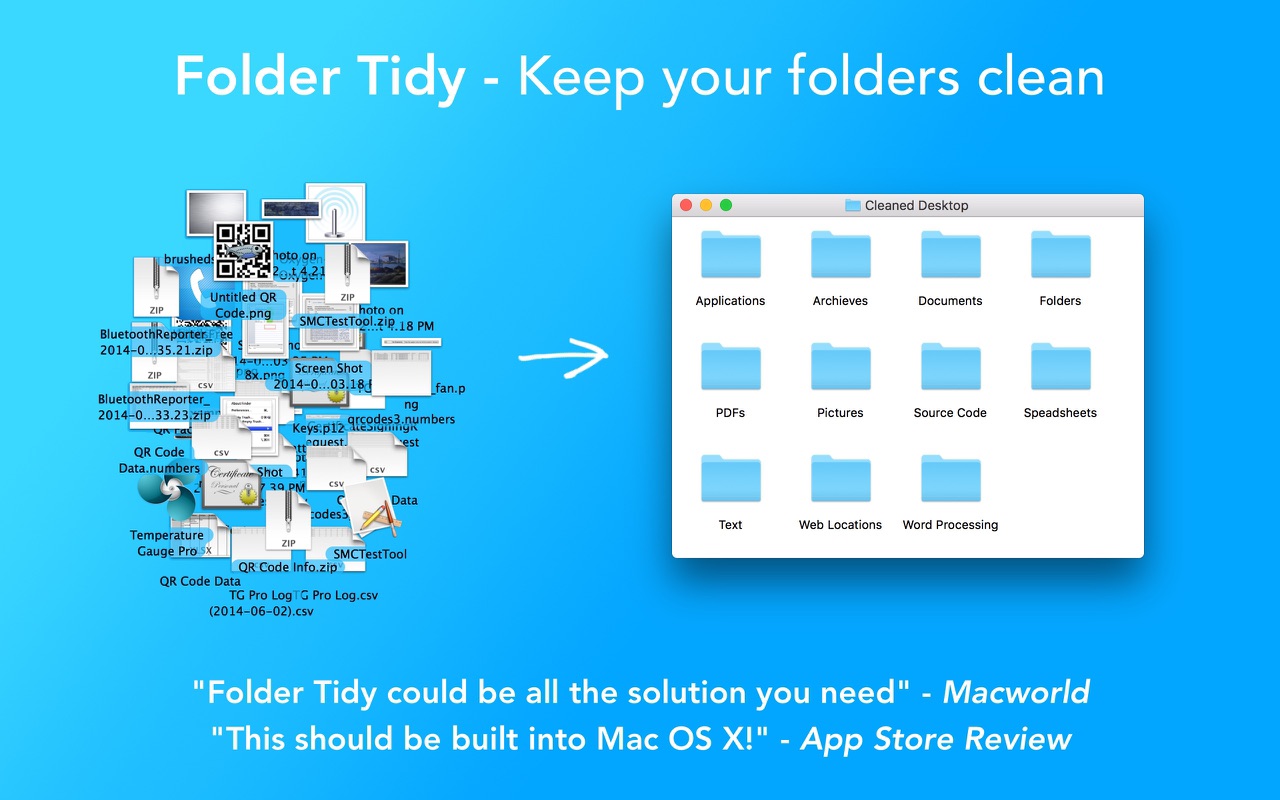 Folder Tidy 2.7.2 – Tidy up any folder with one click. screenshot