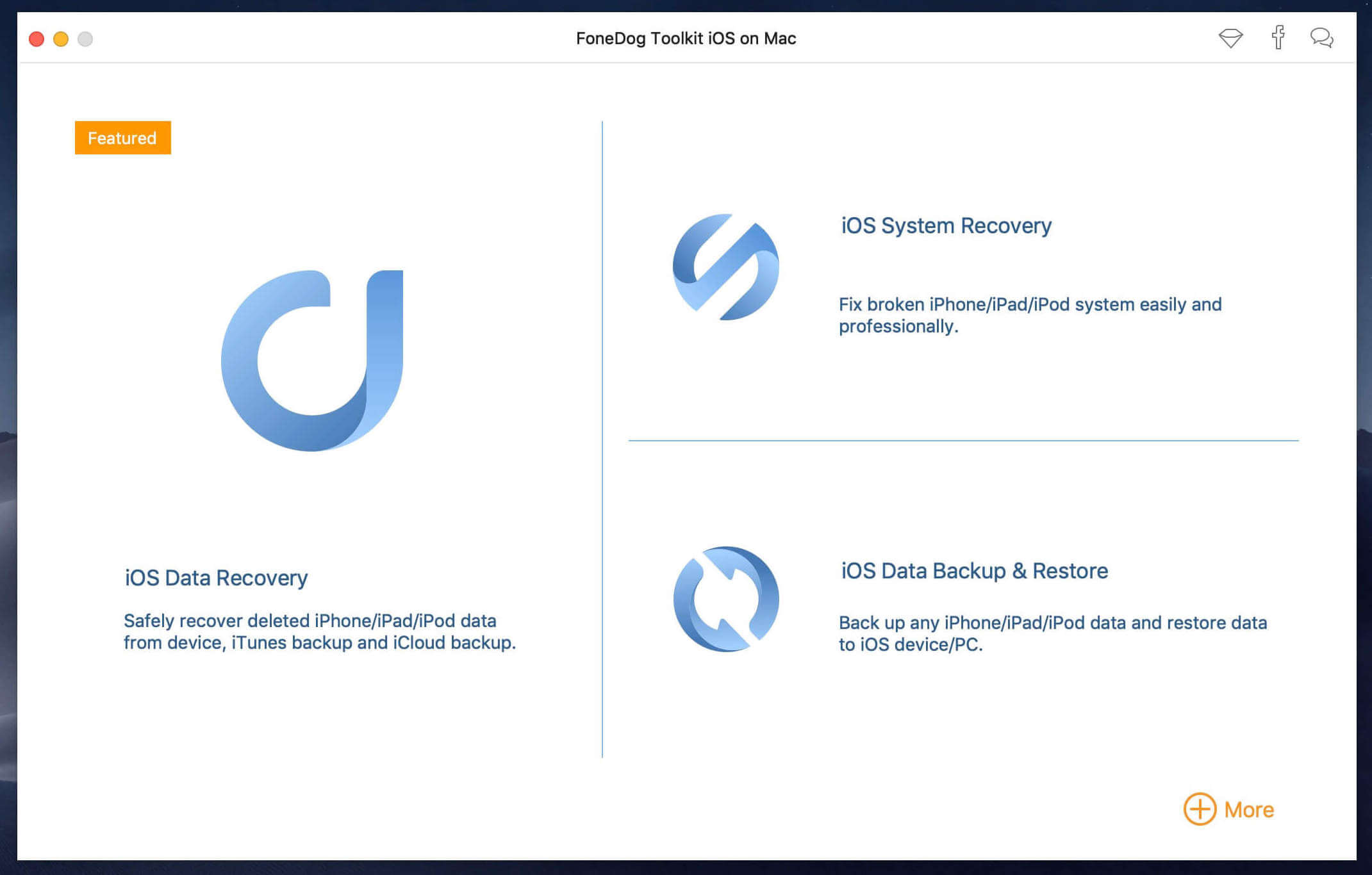 FoneDog Toolkit for iOS 2.1.88 screenshot