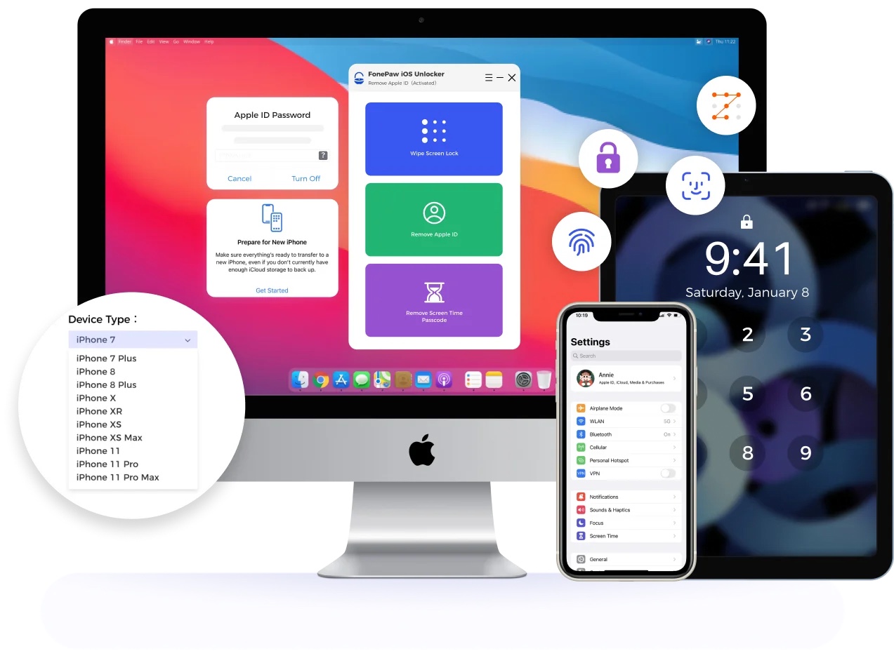 FonePaw iOS Unlocker 1.7.0 screenshot
