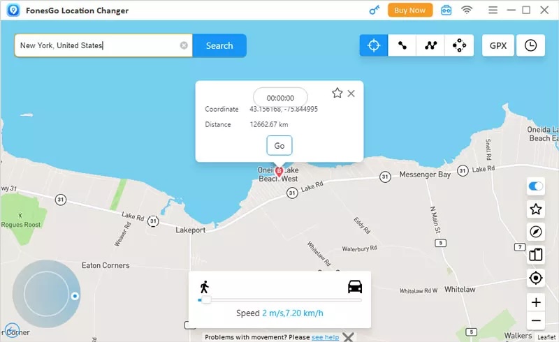 FonesGo Location Changer 7.0.0 screenshot