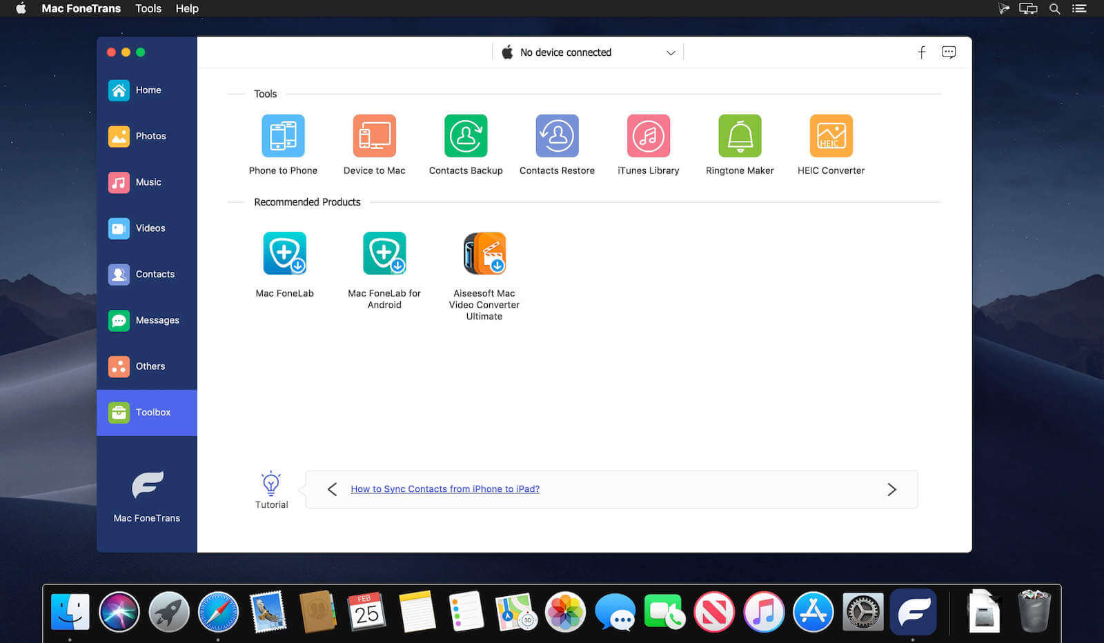 Aiseesoft FoneTrans 9.3.16 screenshot