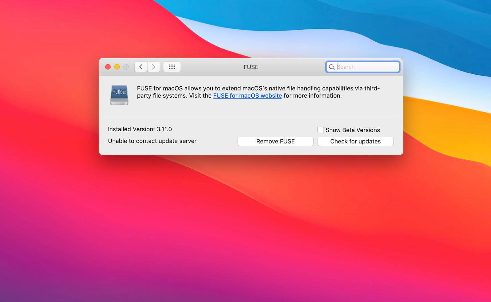 FUSE for macOS 4.9.1 screenshot