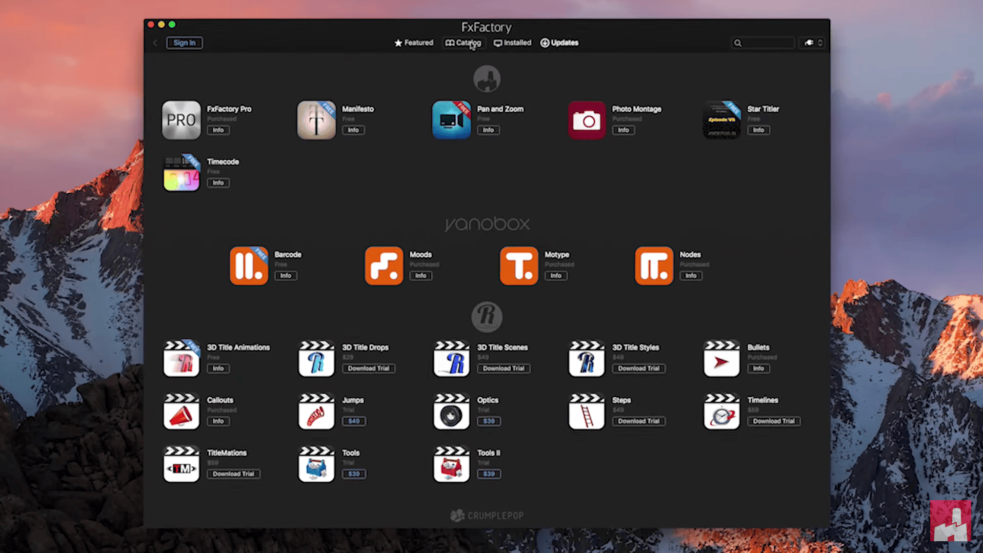 FxFactory 7.0.1 – Visual effects for Final Cut Pro and other popular video editors. screenshot