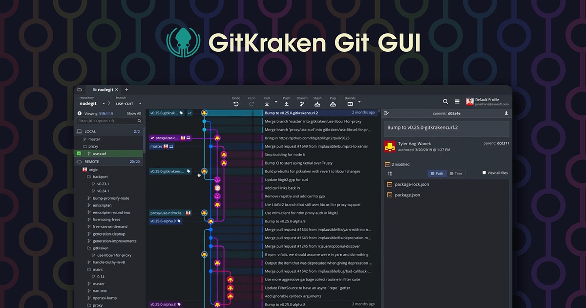 GitKraken Enterprise 9.8.1 screenshot