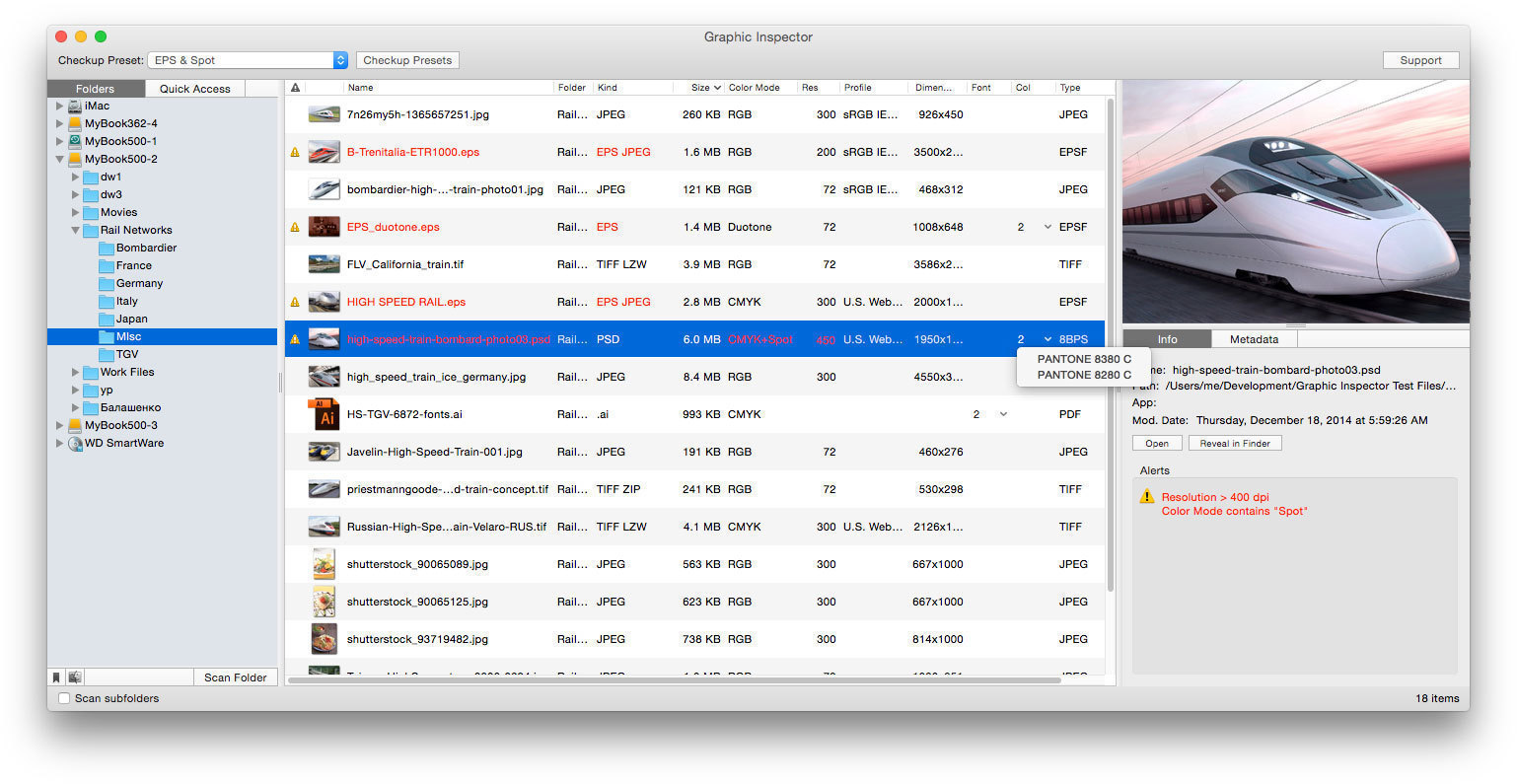 Graphic Inspector 2.4.1 – Provides extensive info on images and vector graphic files. screenshot