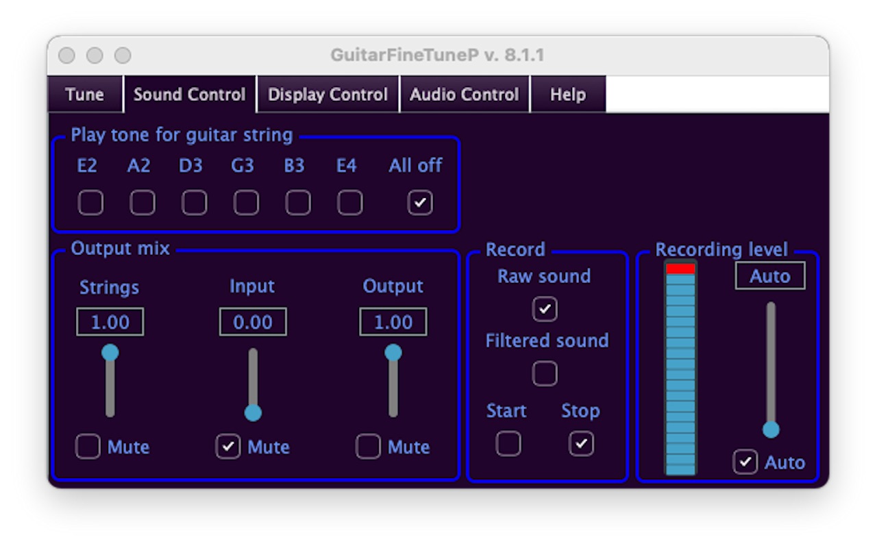 GuitarFineTune 9.7.1 screenshot