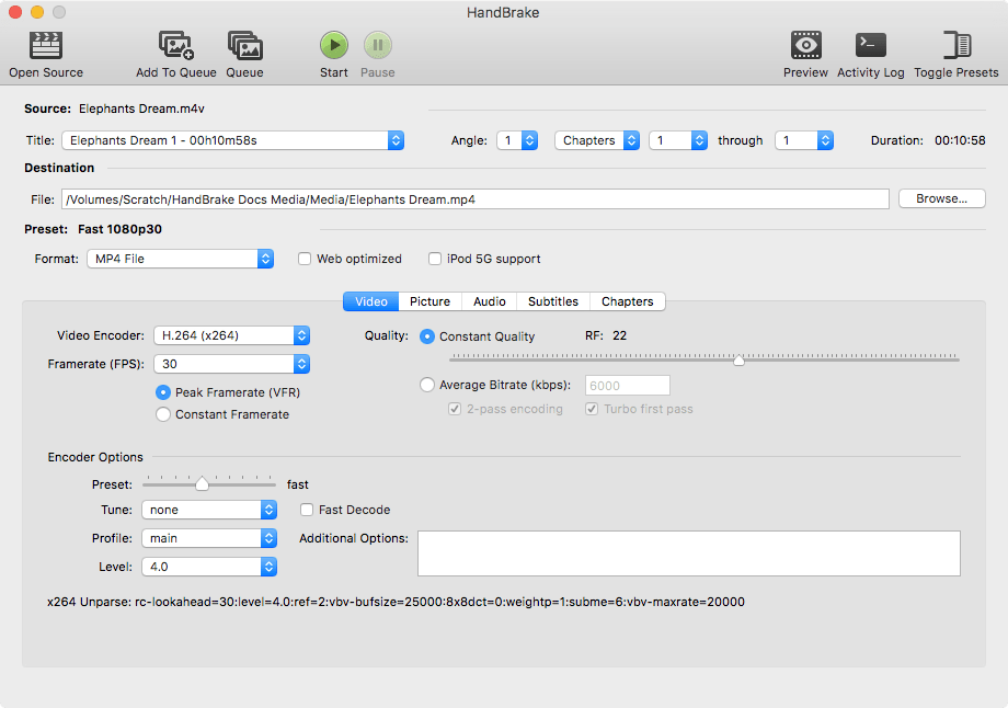 HandBrake 1.11.1 screenshot