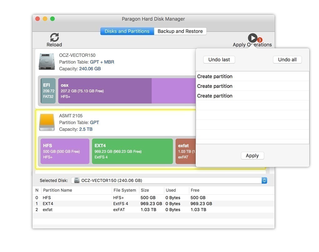 Hard Disk Manager 1.2.241 – Total system and disk management. screenshot