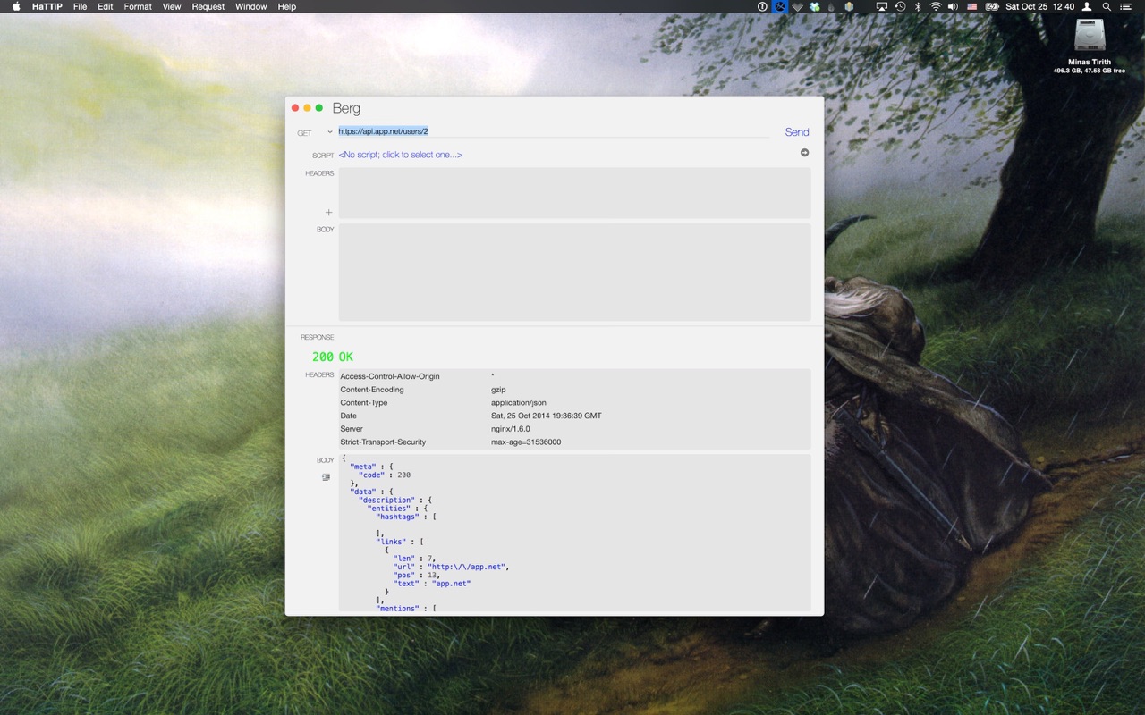 HaTTiP 1.3 – HTTP web services client. screenshot