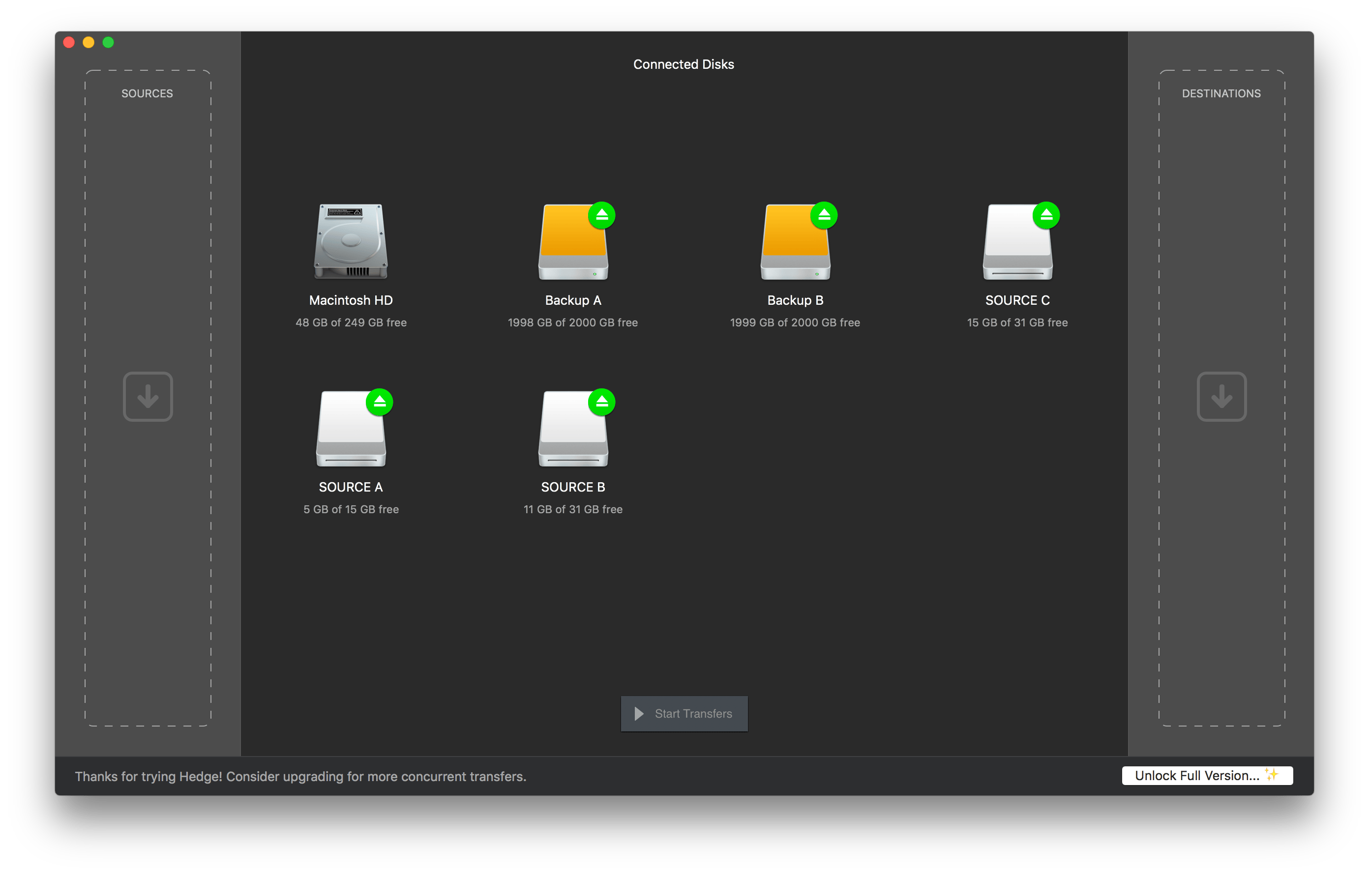 Hedge 18.2 – The fastest way to backup / backup media. screenshot