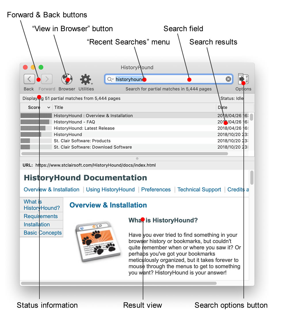 HistoryHound 2.3.7 screenshot