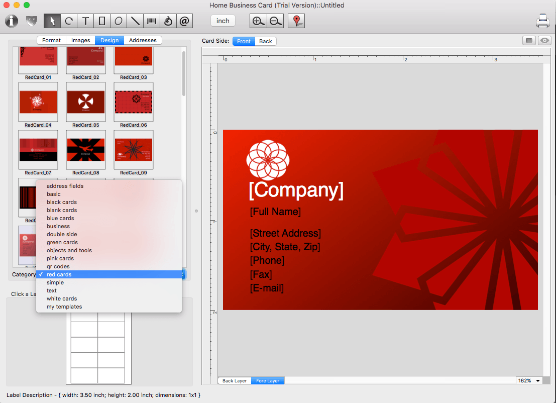 Home Business Card 1.7.3 screenshot
