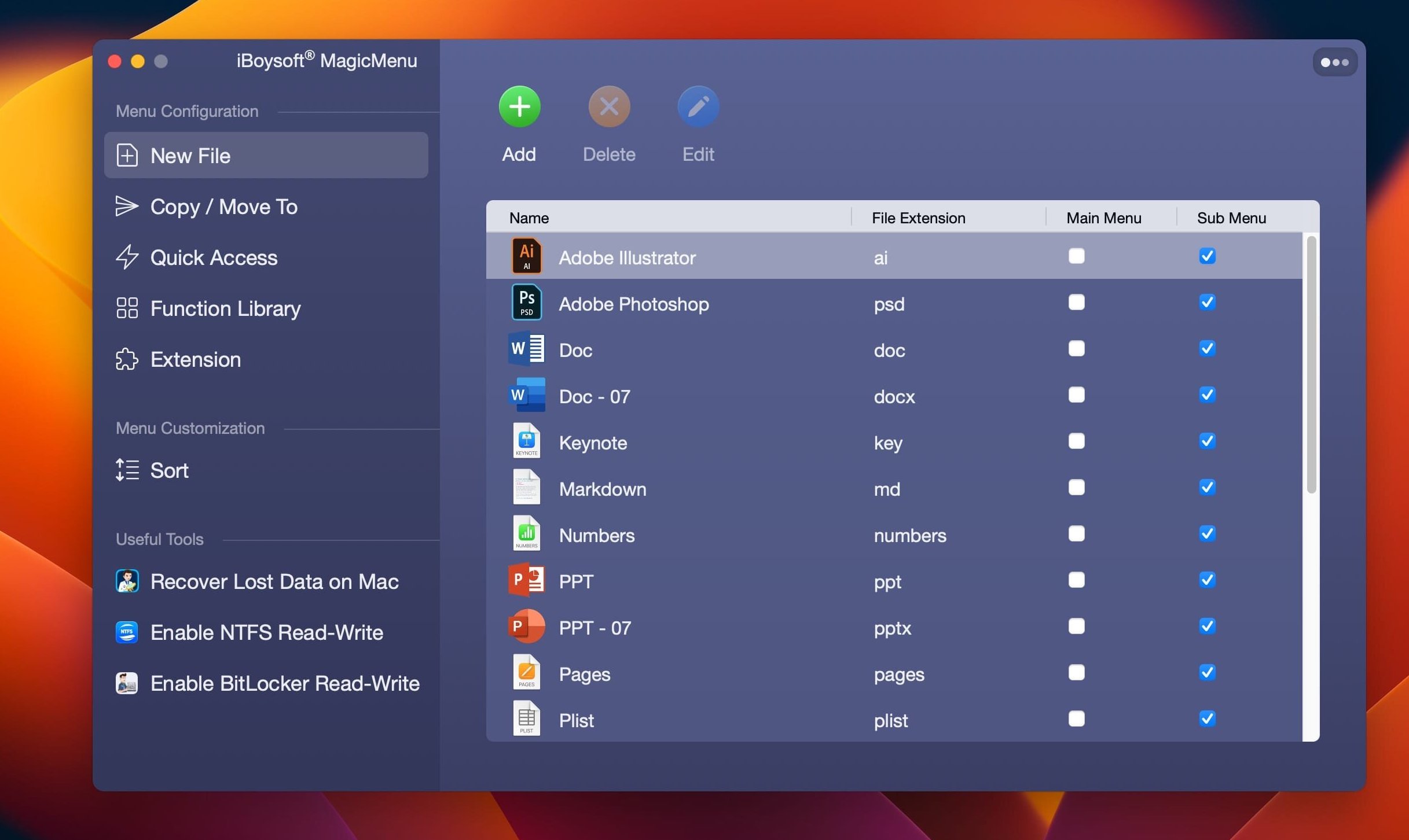 iBoysoft MagicMenu 3.0 screenshot