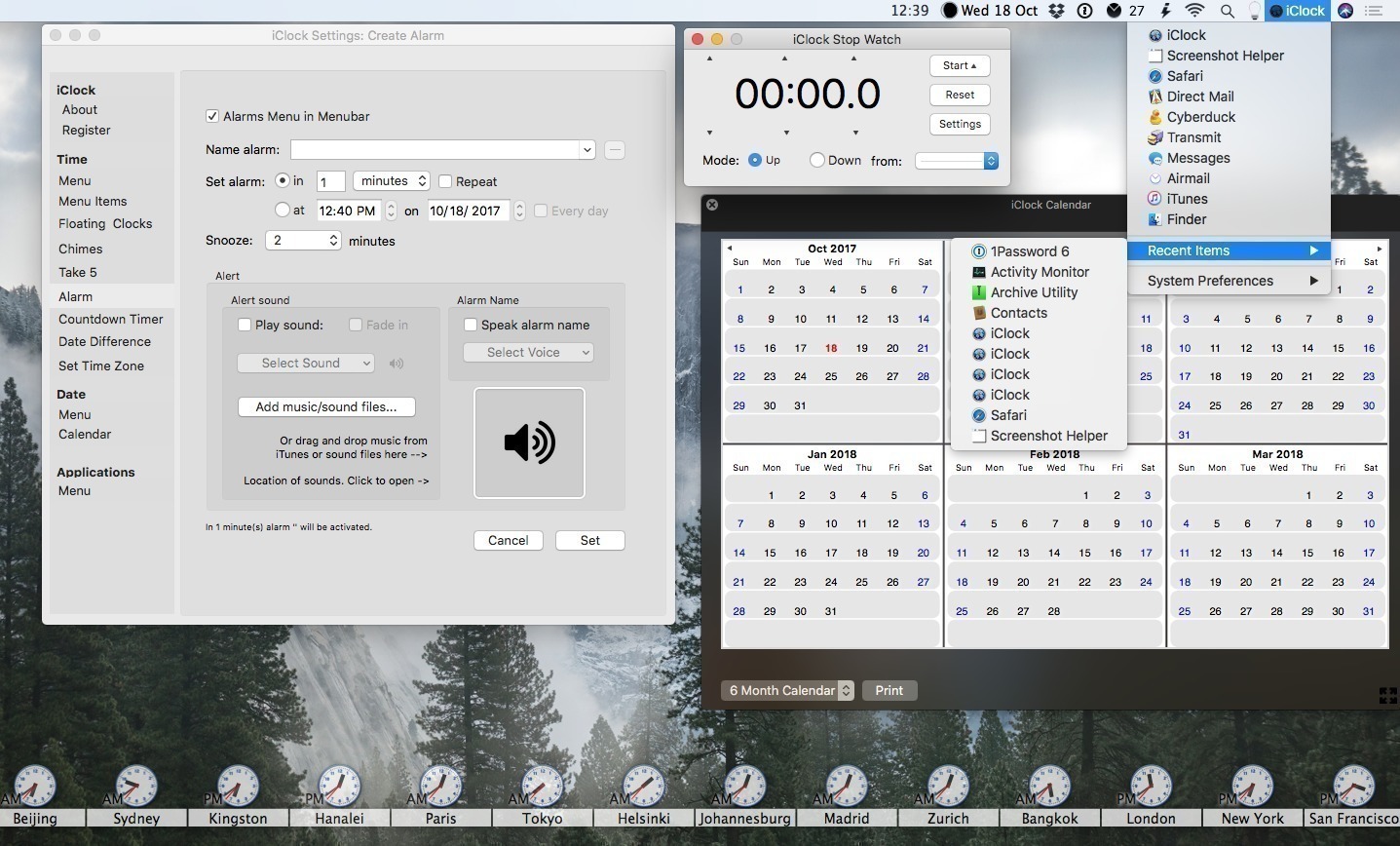 iClock Pro  5.8 screenshot
