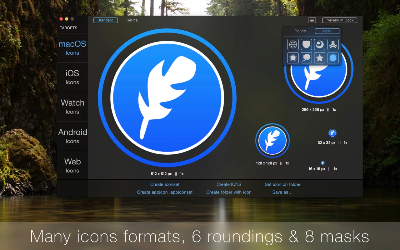 IconFly 3.7.1 – Create icons from images. screenshot