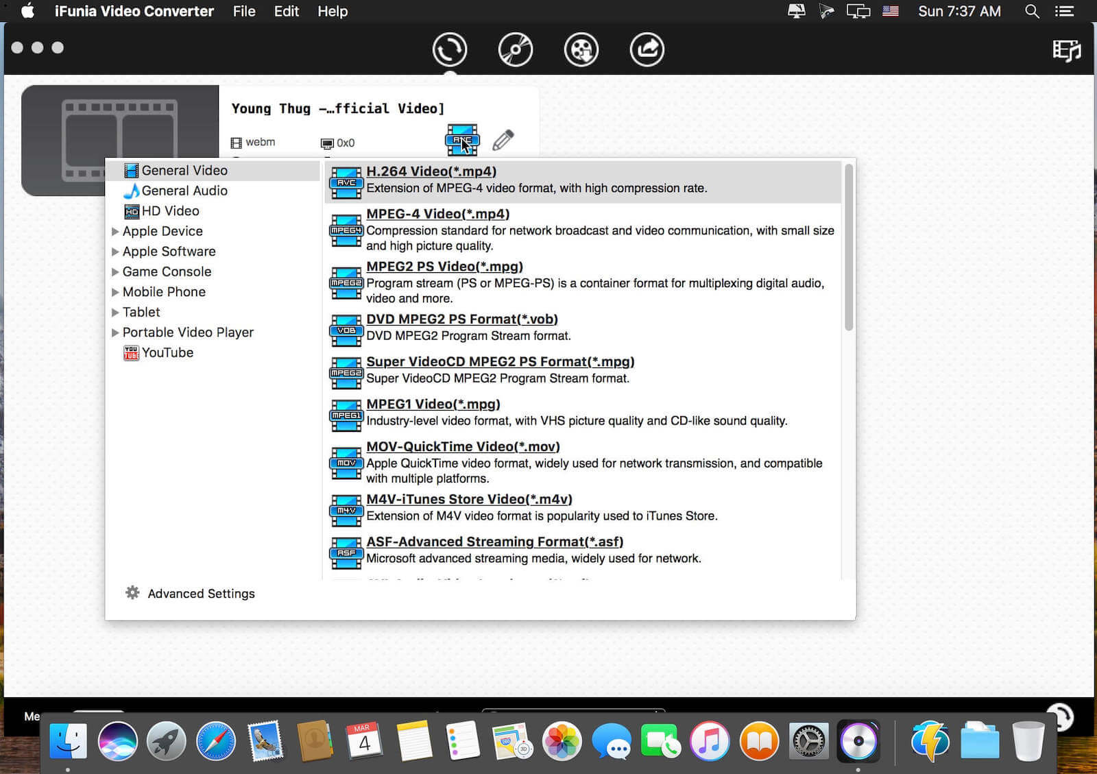 iFunia Video Converter 5.10 – A totally free video converter. screenshot