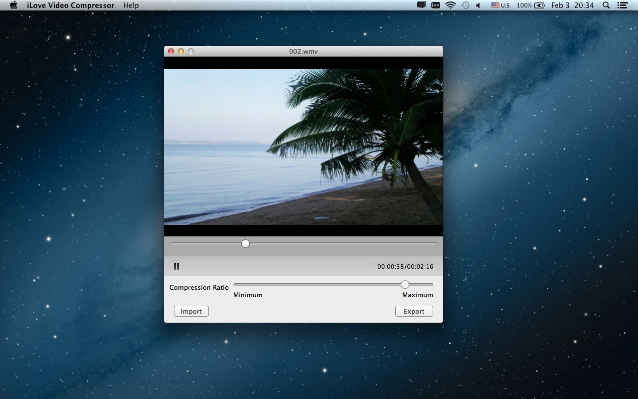 iLove Video Compressor 2.1.0 screenshot
