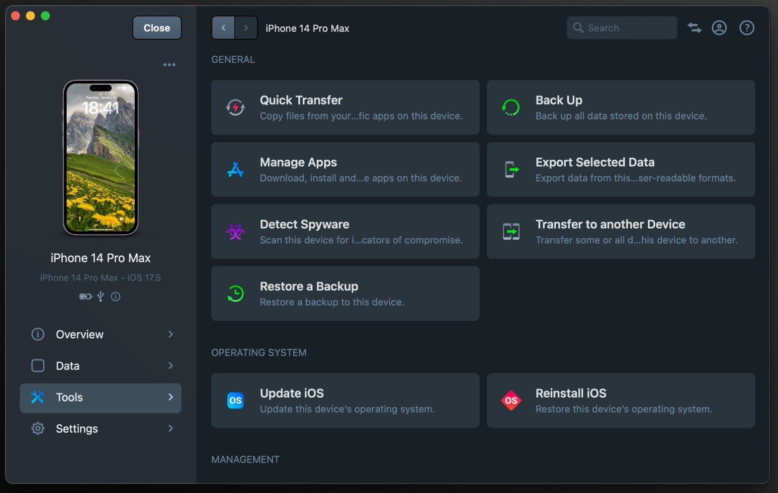 iMazing 2.5.4 – Complete iOS device manager (was DiskAid). screenshot