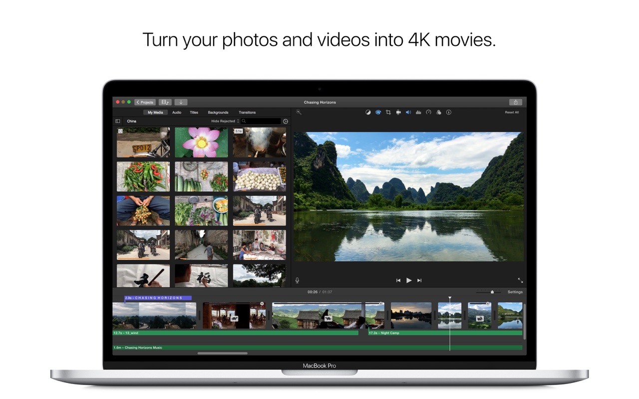 iMovie 10.1.10 screenshot
