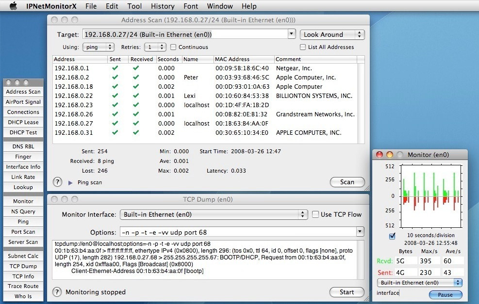 IPNetMonitorX 2.7.2 – Tools help monitor your Internet connection. screenshot