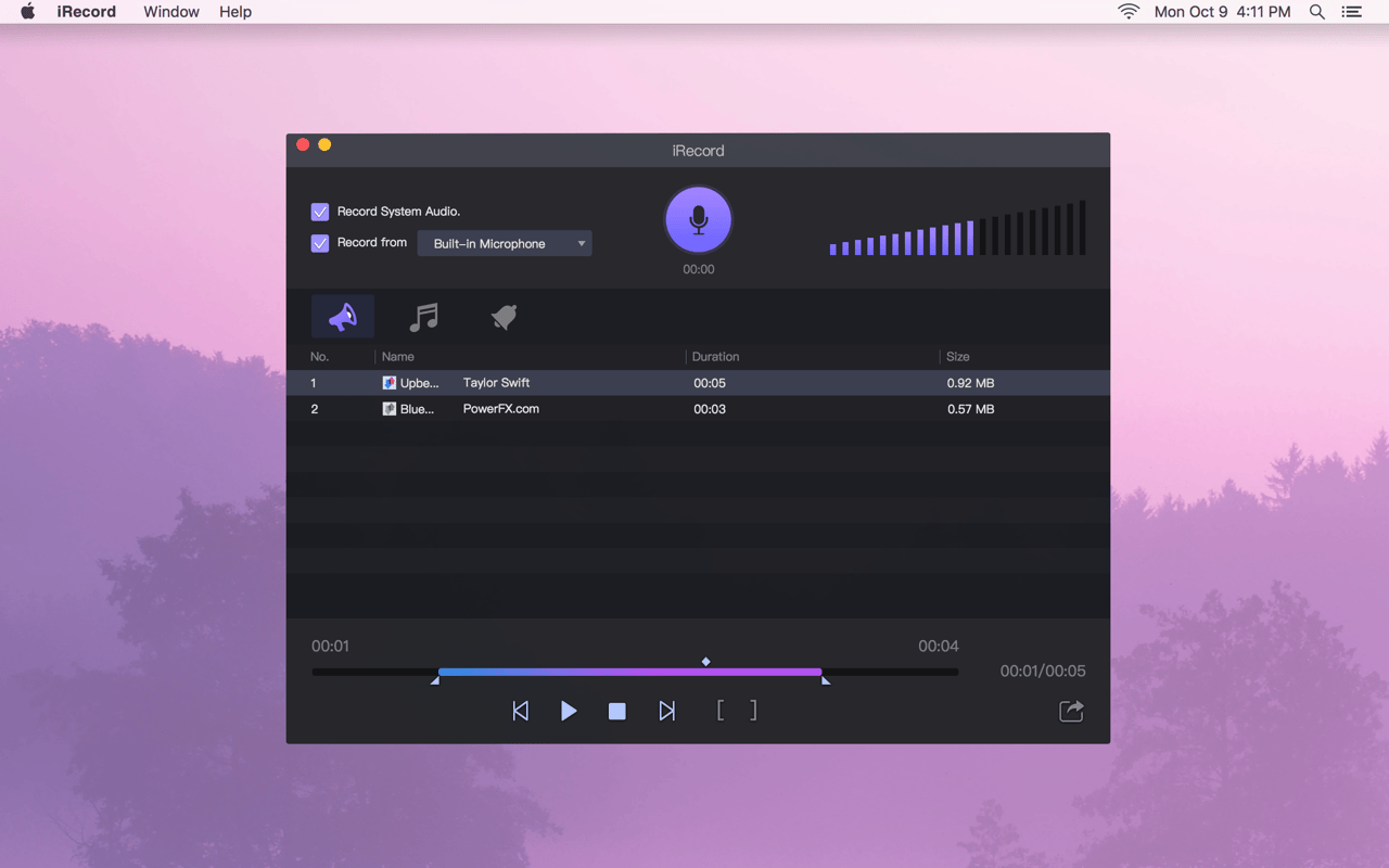 iRecord 3.6.1 – Easy-to-use for recording and converting audio app. screenshot