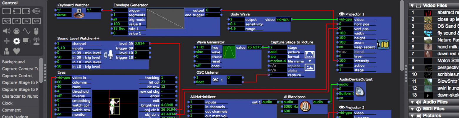 Isadora 2.6.1 – Provides interactive control over digital media. screenshot
