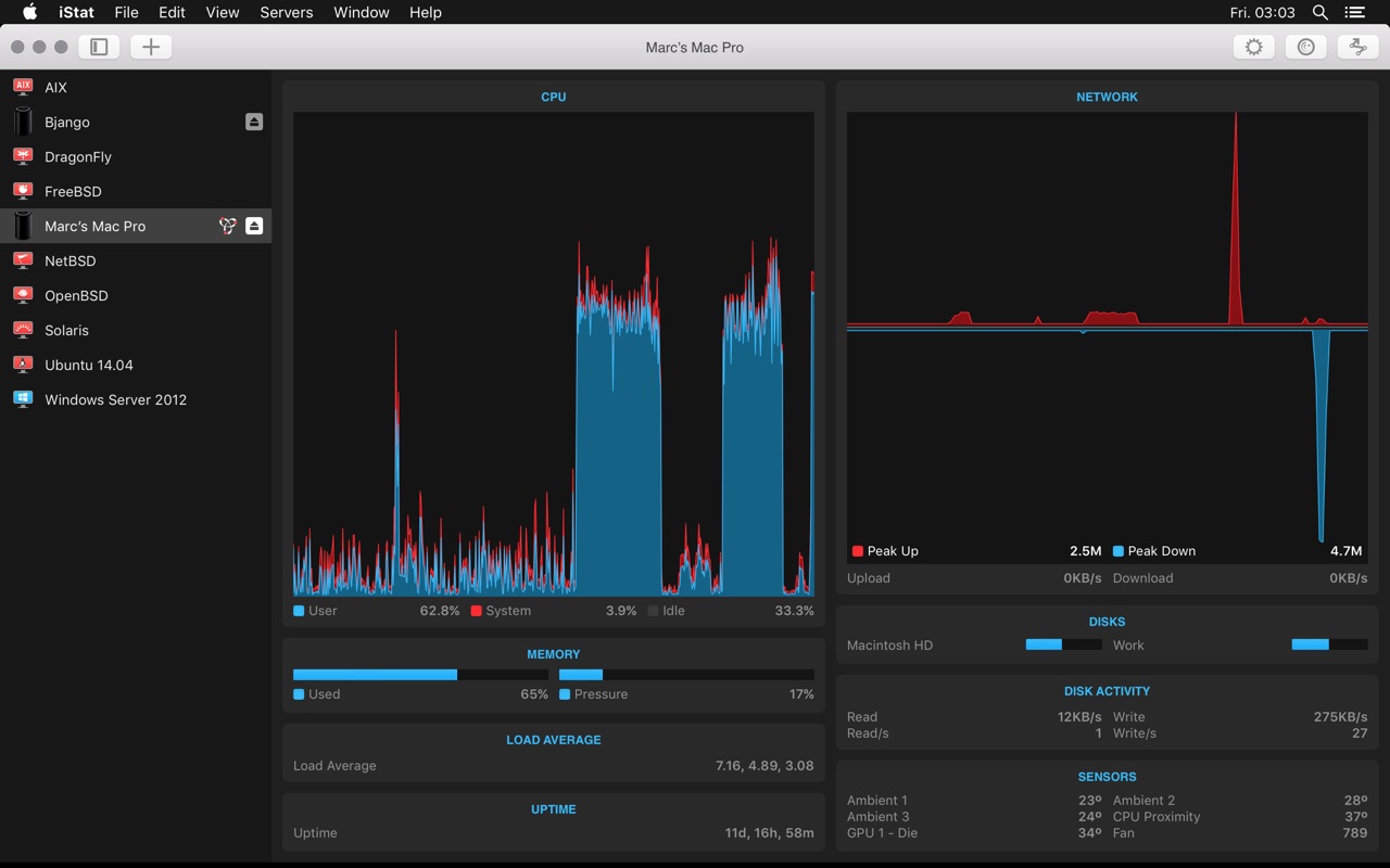iStat View 3.03 – A highly detailed remote monitoring app. screenshot