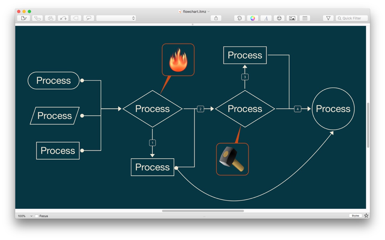 iThoughtsX 9.4 screenshot
