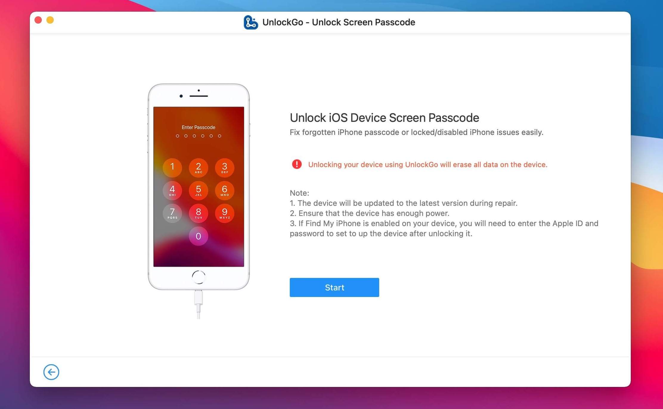 iToolab UnlockGo 4.6.1 screenshot