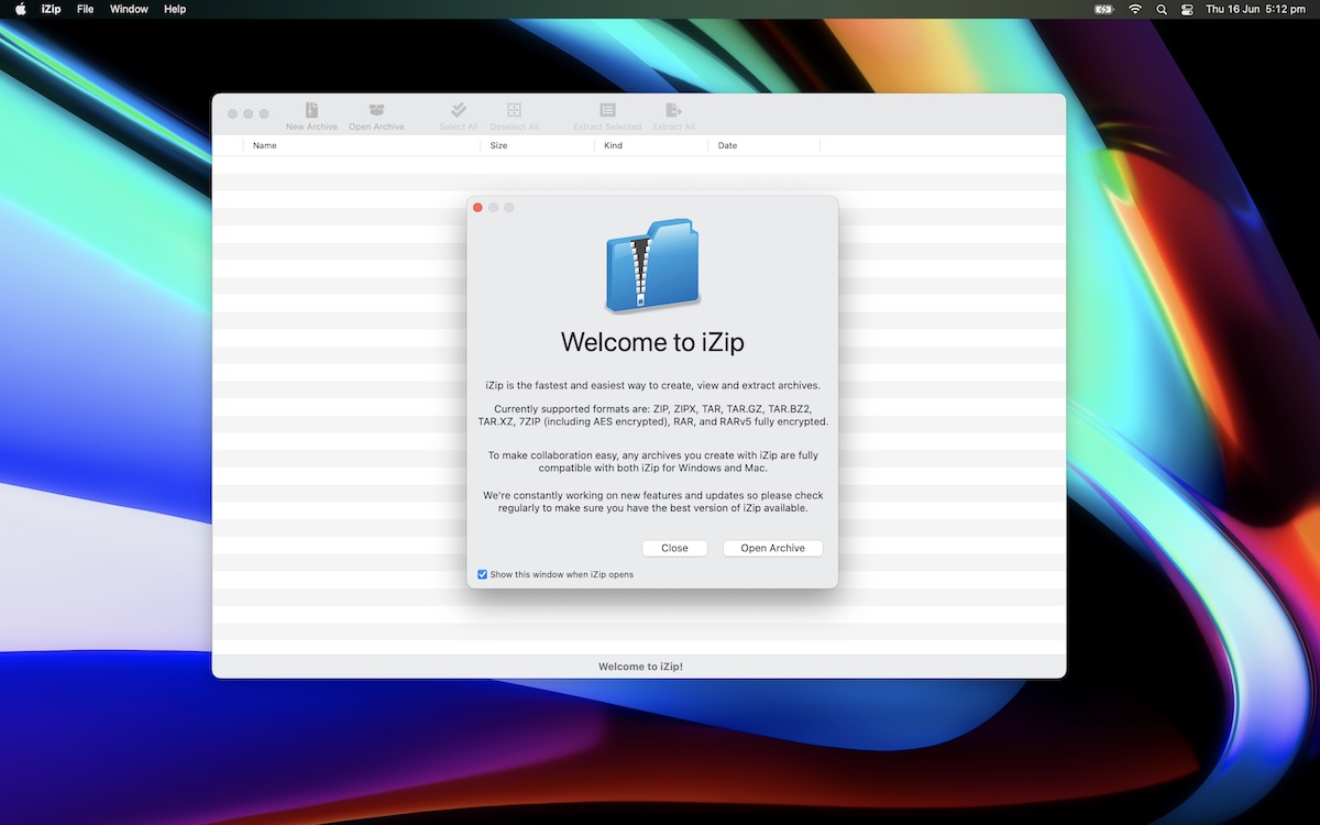 iZip Archiver Pro 26.07 screenshot