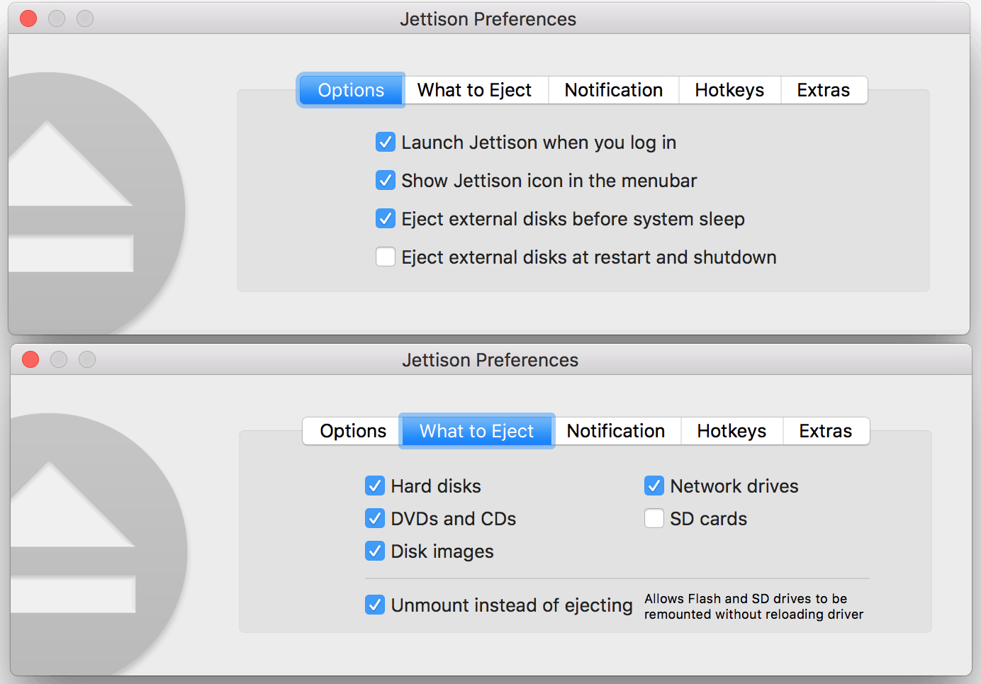 Jettison 1.9.7 screenshot