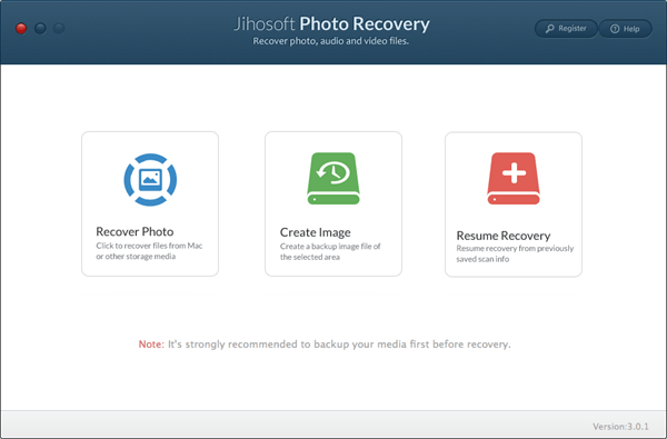 Jihosoft File Recovery 2.0.1 – Recover Photos, Videos, Audios, and Any Other Documents. screenshot