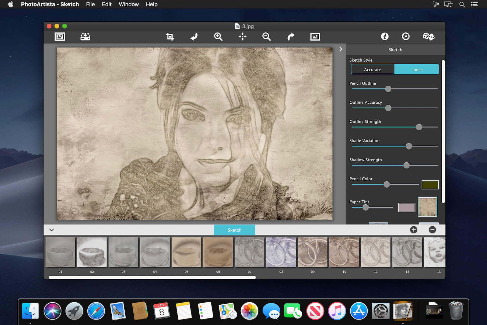 JixiPix PhotoArtista – Sketch 2.7 screenshot