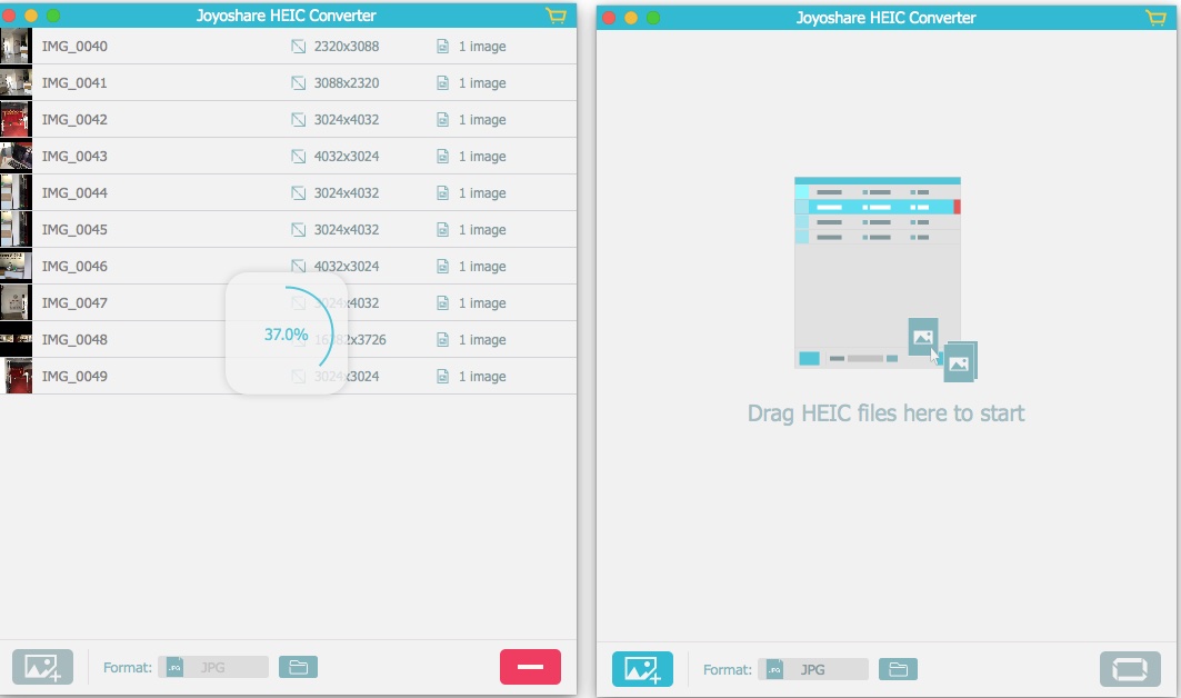 Joyoshare HEIC Converter 1.0.4 – Convert HEIC photos to other formats. screenshot