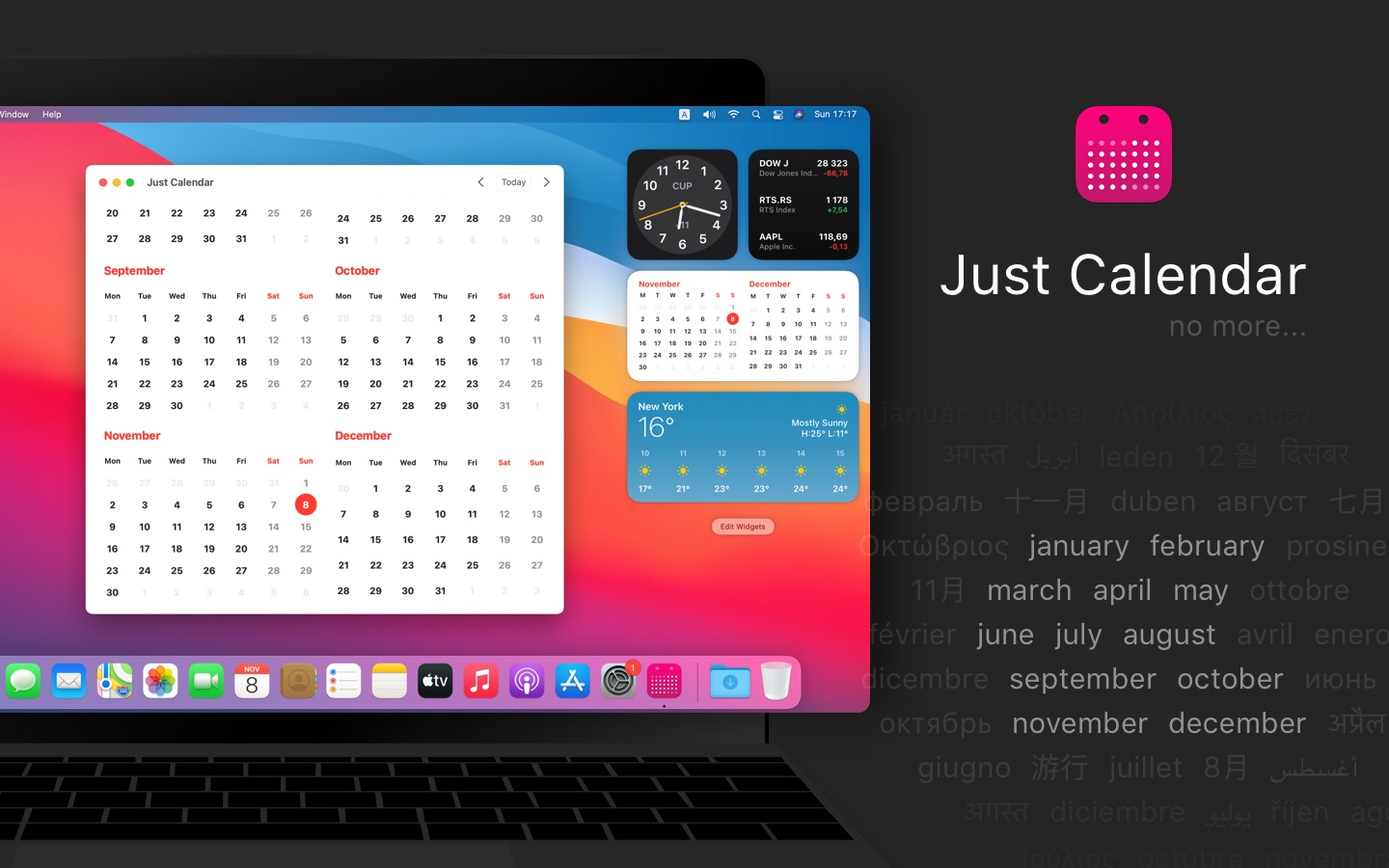 Just Calendar 2.0.5 screenshot