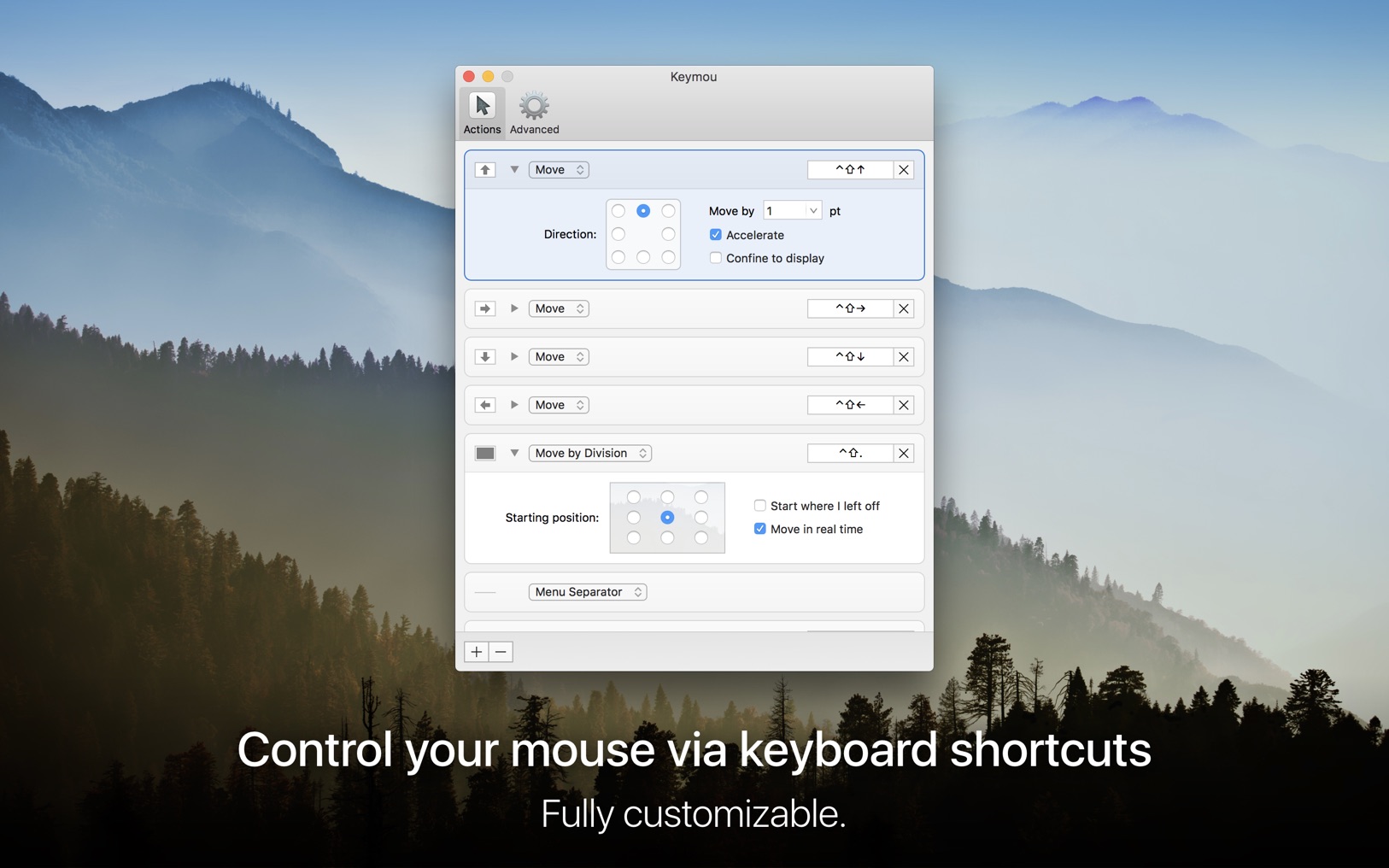Keymou 1.2.10 – Keyboard Mouse. screenshot
