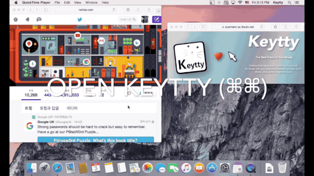 Keytty 1.2.5 – Control your mouse-pointer with your keyboard. screenshot