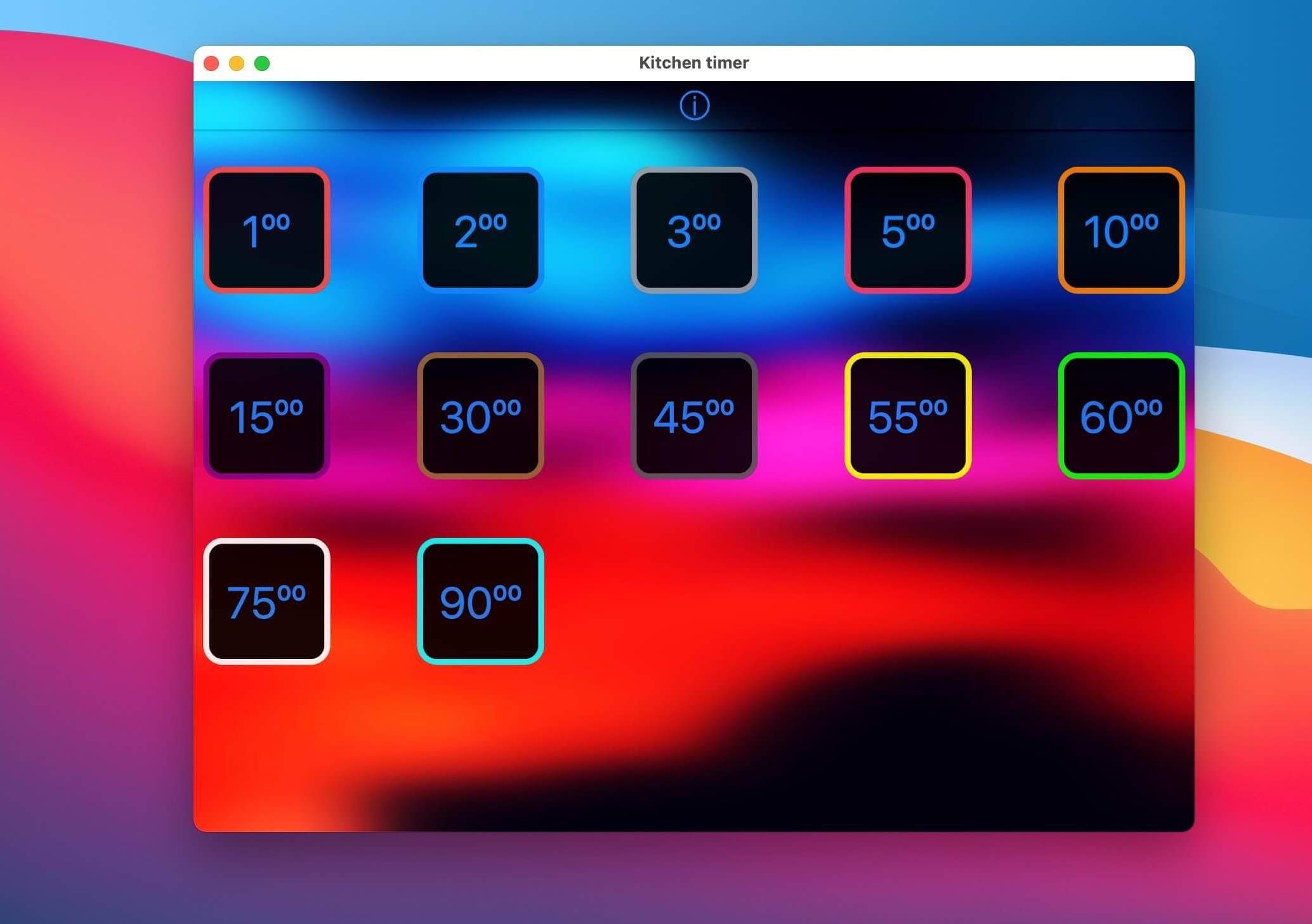 Kitchen Timer with alarm 1.2 screenshot