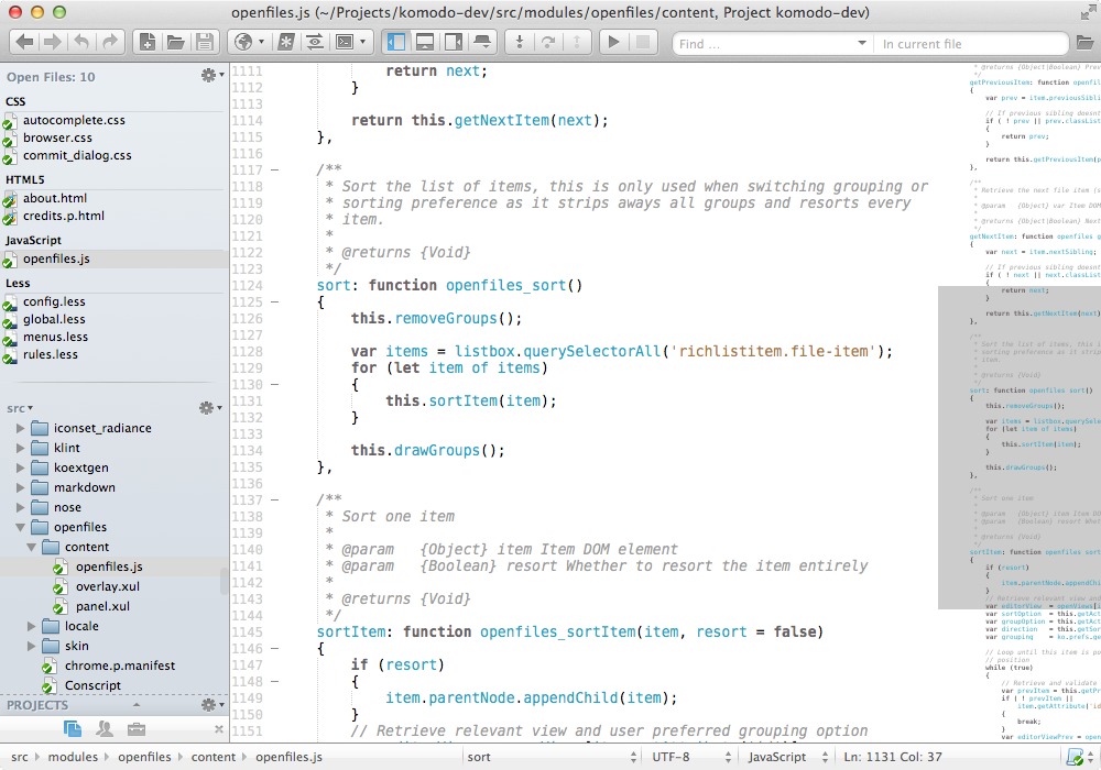 Komodo IDE 11.1.0 – Development environment for PHP, Python, Web, more. screenshot