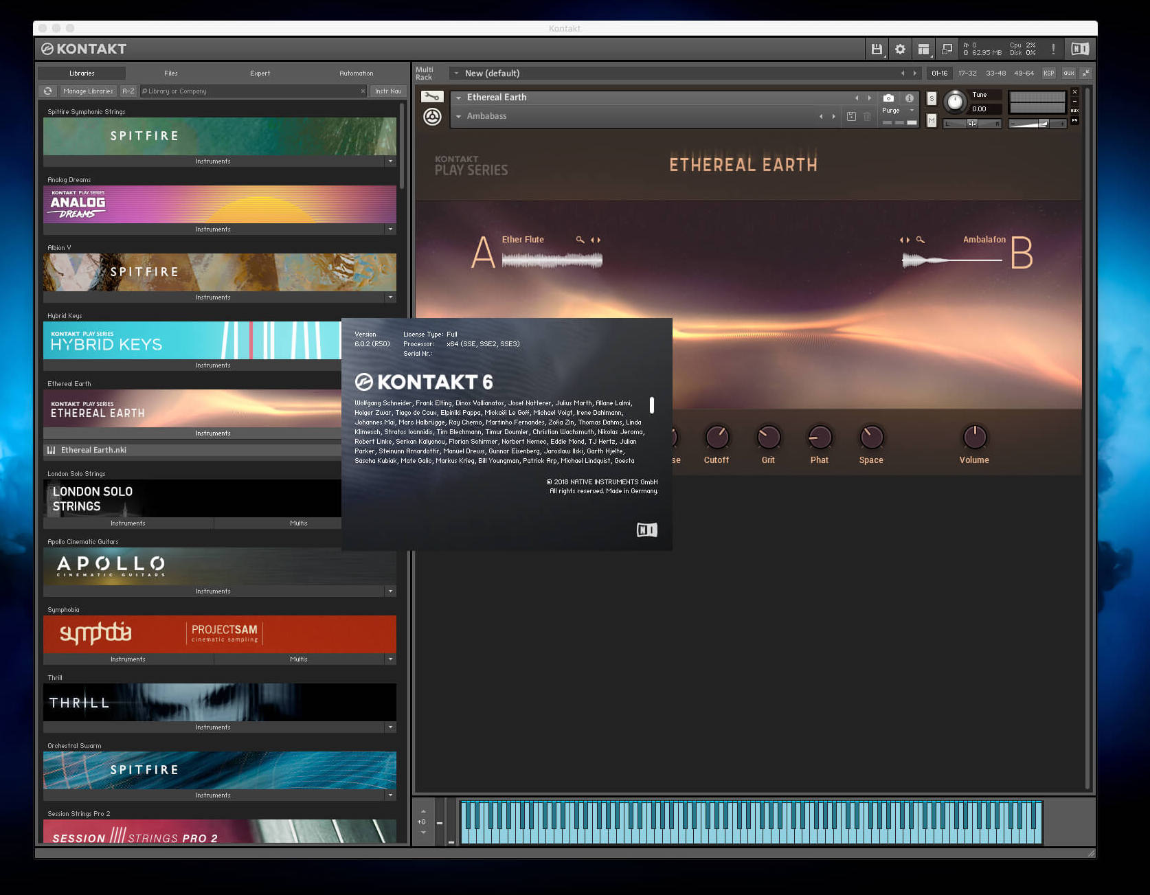 KONTAKT 5.7.3 – High-end audio sampler. screenshot