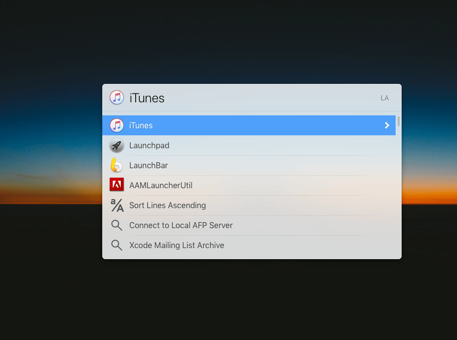 LaunchBar 6.22.2 screenshot