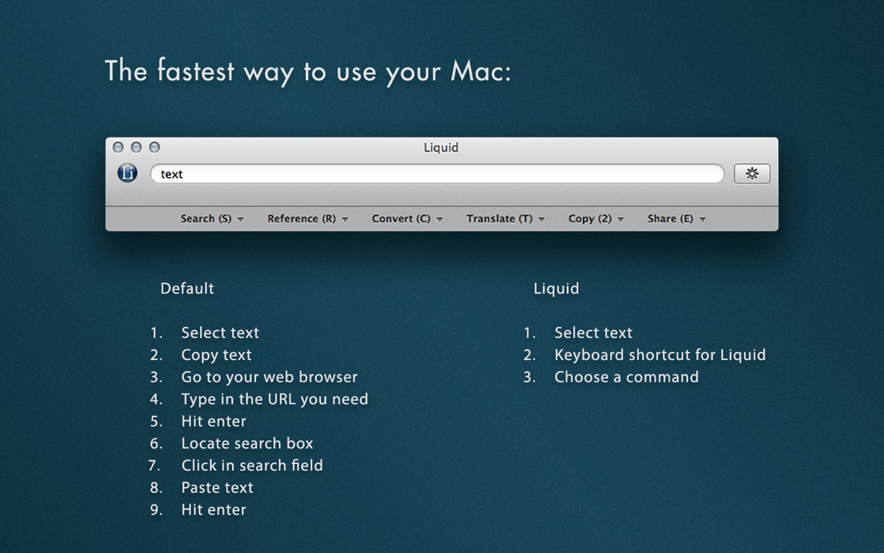 Liquid Flow Pro 17 – Integrated shortcuts for common daily tasks. screenshot
